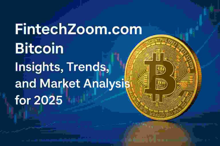 Digital illustration showing Bitcoin growth trends, charts, and futuristic fintech data for 2025