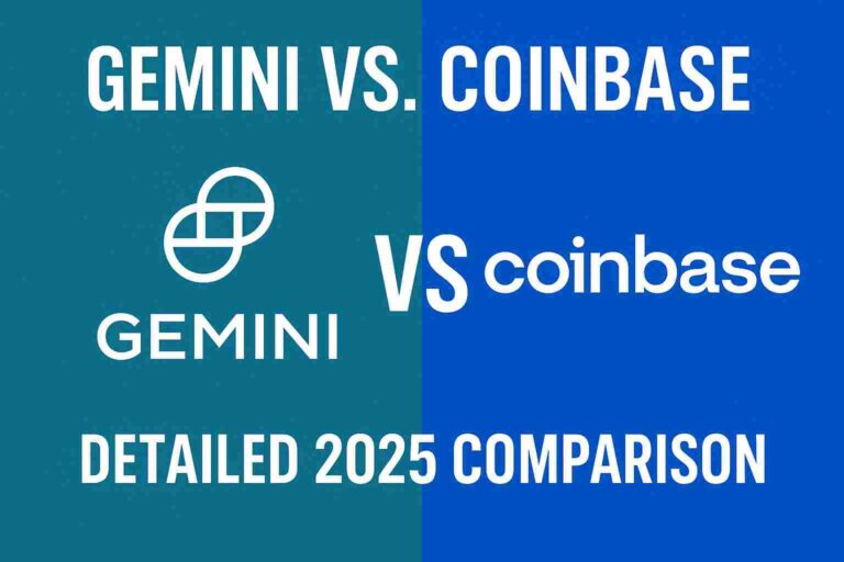 Gemini vs. Coinbase 2025 comparison for crypto investors evaluating fees, features, and security.